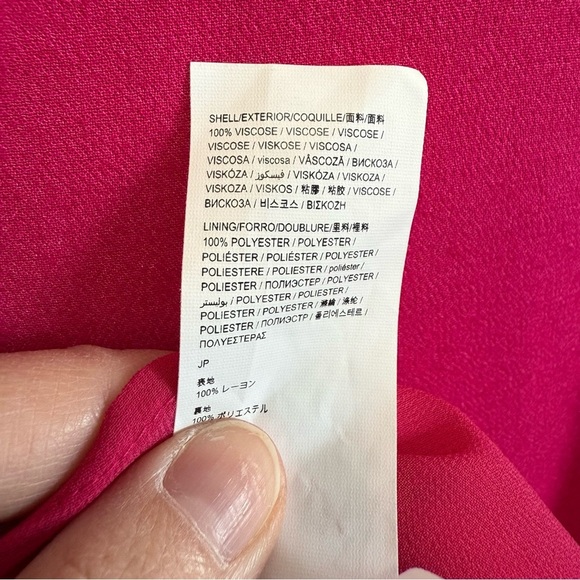 NWT DESIGUAL Pink & Teal Feather Print Shift Dress Women’s Size 2 - Picture 8 of 10